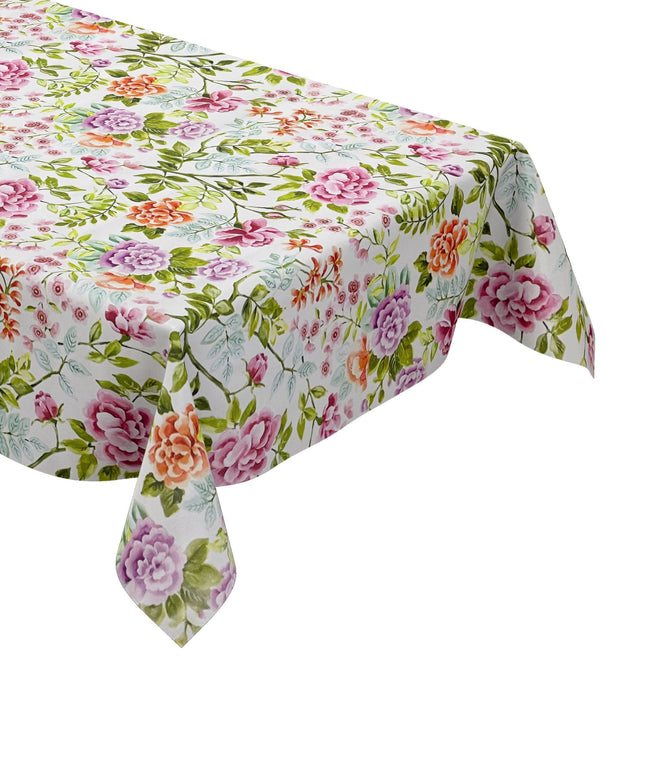 Wachstuch Tischdecke bunte Blumen