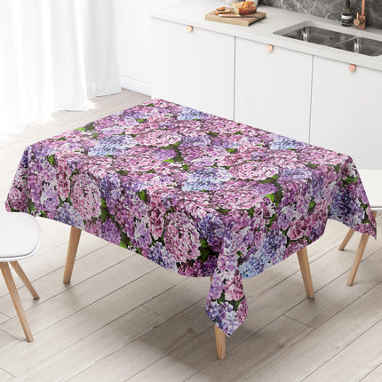 Wachstuch Tischdecke B4049-01 Hortensien Blütenmeer eckig rund oval Meterware