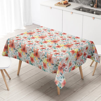 Wachstuch Tischdcke Mohnblumen aquarell