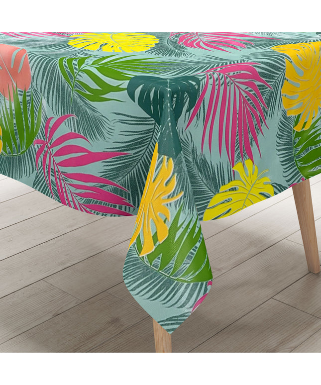 Wachstuch Tischdecke B5008-01 Dschungel Monstera Palmen eckig rund oval