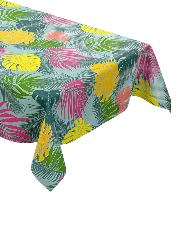 Wachstuch Tischdecke B5008-01 Dschungel Monstera Palmen eckig rund oval