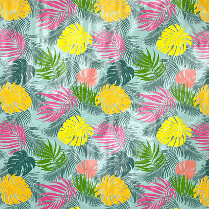 Wachstuch Tischdecke B5008-01 Dschungel Monstera Palmen eckig rund oval