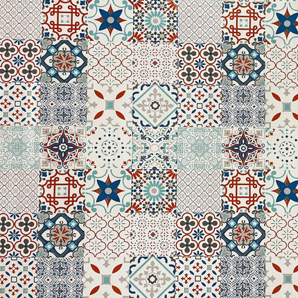 abwaschbare Wachstuch Tischdecke eckig rund oval kaufen Fliesen Mosaik wachstuchshop24