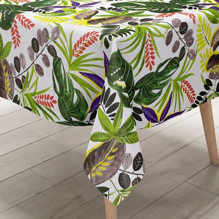 Wachstuch Tischdecke B5028-01 Dschungel Monstera Palmen eckig rund oval