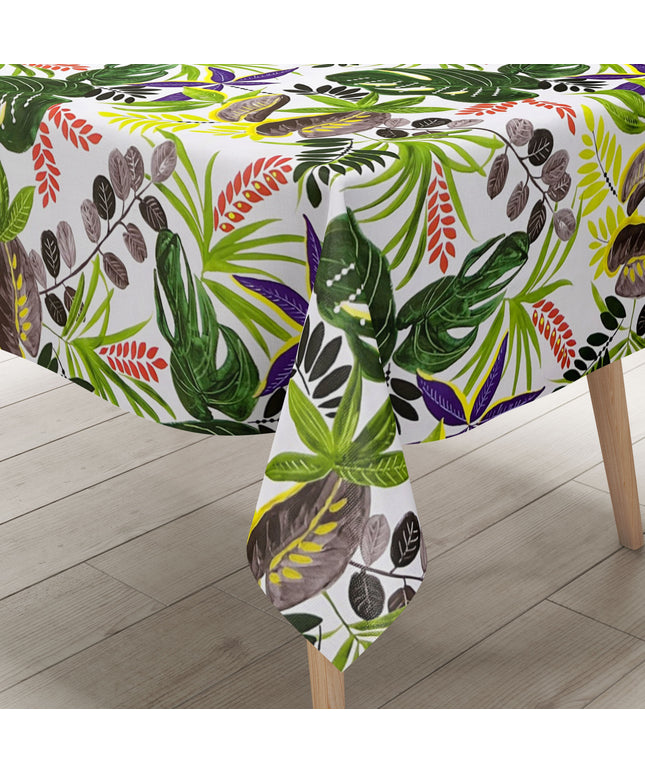 Wachstuch Tischdecke B5028-01 Dschungel Monstera Palmen eckig rund oval