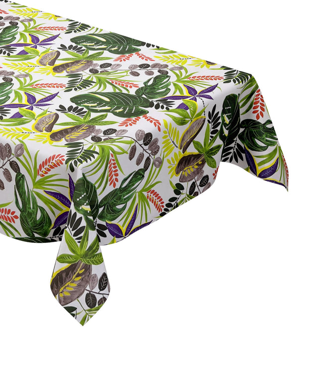 Wachstuch Tischdecke B5028-01 Dschungel Monstera Palmen eckig rund oval