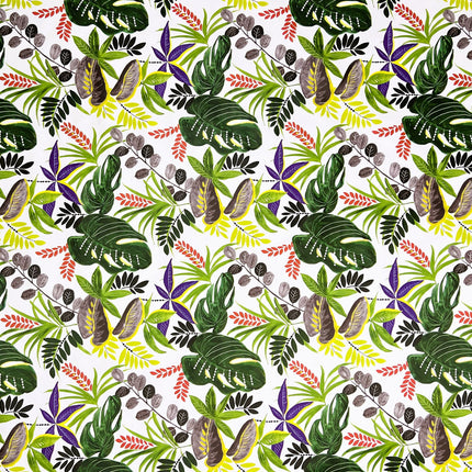 Wachstuch Tischdecke B5028-01 Dschungel Monstera Palmen eckig rund oval
