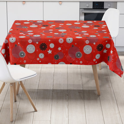 Wachstuch Tischdecke Weihnachten rot