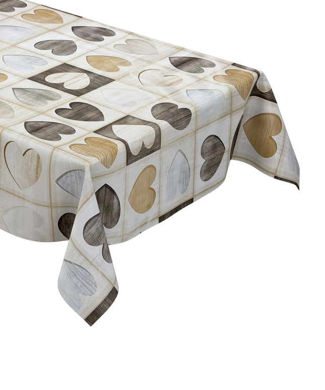 abwaschbare Wachstuchtischdecke Holzmotiv eckig rund oval kevkus wachstuchshop24.de