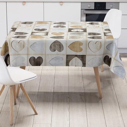 abwaschbare Wachstuchtischdecke Holzmotiv eckig rund oval kevkus wachstuchshop24.de