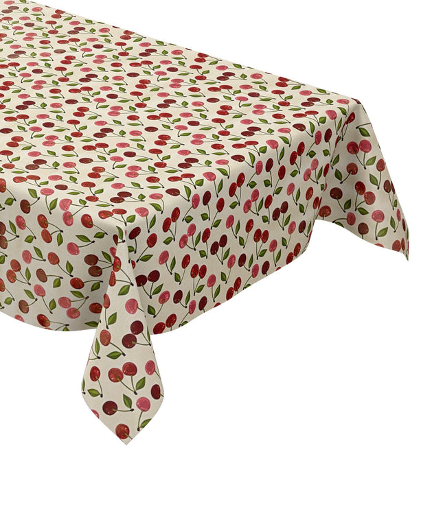 Wachstuch Tischdecke kirschen
