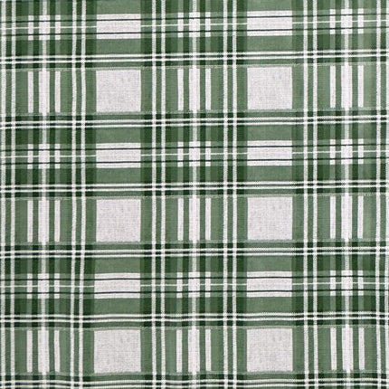 Wachstuch Tischdecke B5073-02 grün kariert Karo Landhaus eckig rund oval