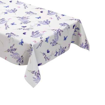 Wachstuch Tischdecke Lavendel Schmetterlinge