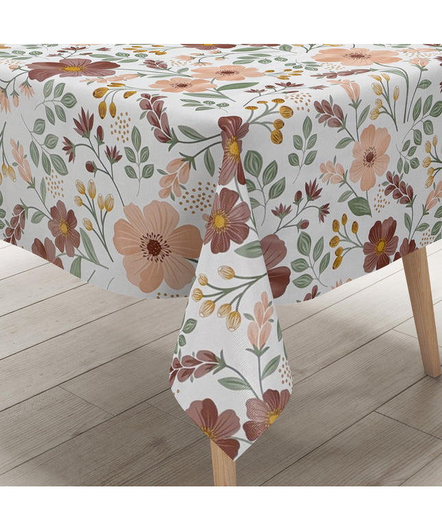 Wachstuch Tischdecke Blumen Vintage
