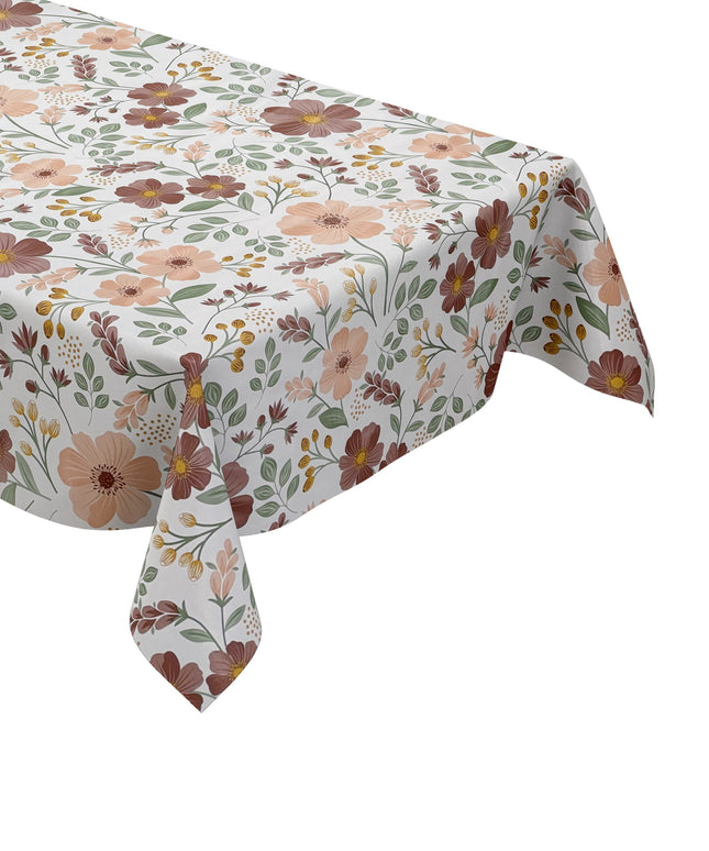 Wachstuch Tischdecke Blumen Vintage