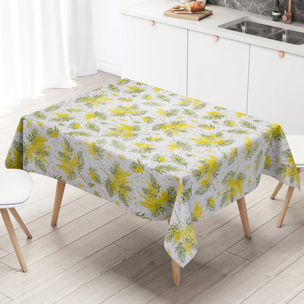 Wachstuch Tischdecke Weihnachten Eibe gelbe Beeren