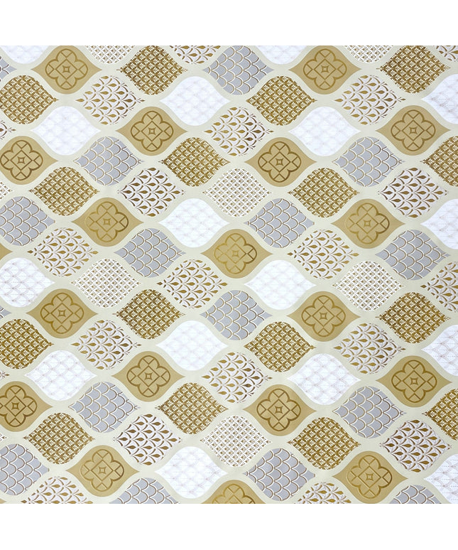 Wachstuch Tischdecke abwaschbar pvc Weihnachten gold beige Tannenzapfen eckig rund oval kaufen