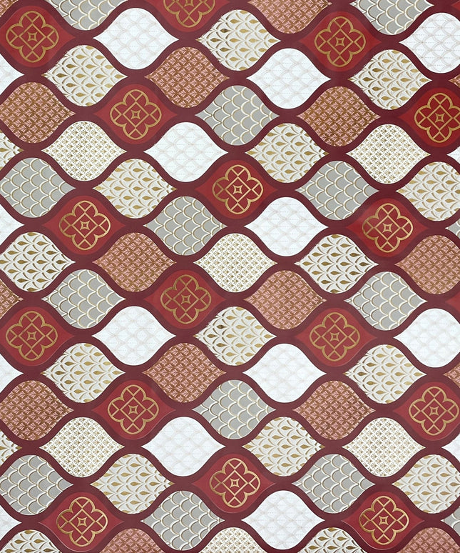 Wachstuchtischdecke PVC Tischdecke Wachstuch wachstuchshop24 Weihnachten rot gold eckig rund oval kaufen