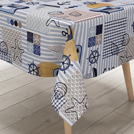 Wachstuch Tischdecke maritim