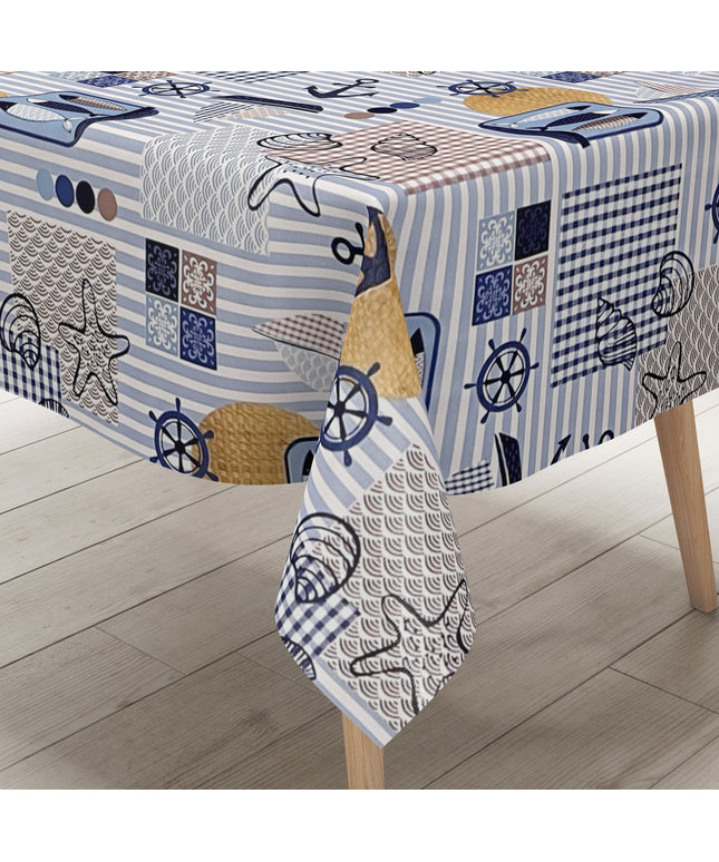Wachstuch Tischdecke maritim