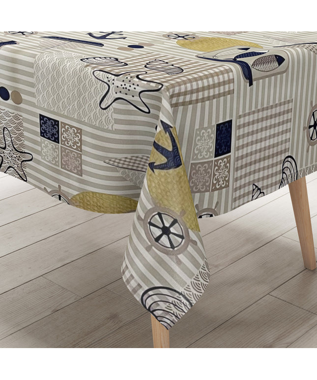 Wachstuch Tischdecke maritim