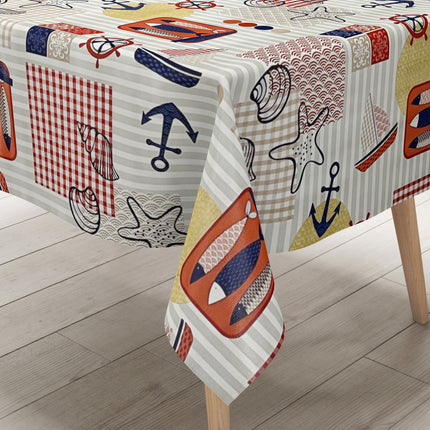 Wachstuch Tischdecke maritim