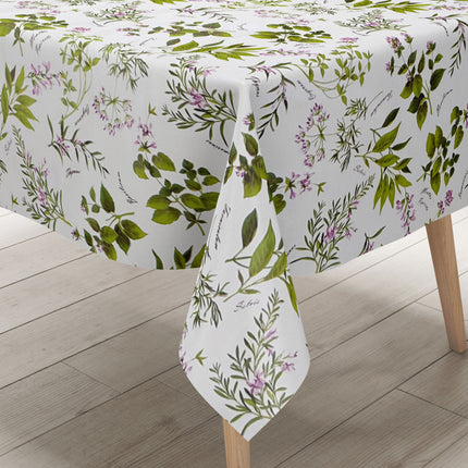 Wachstuchrolle Meterware Rollenware B8966-01 Kräuter auf creme