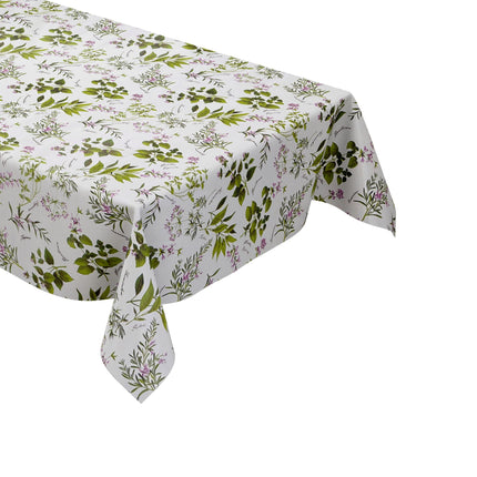 Wachstuchrolle Meterware Rollenware B8966-01 Kräuter auf creme