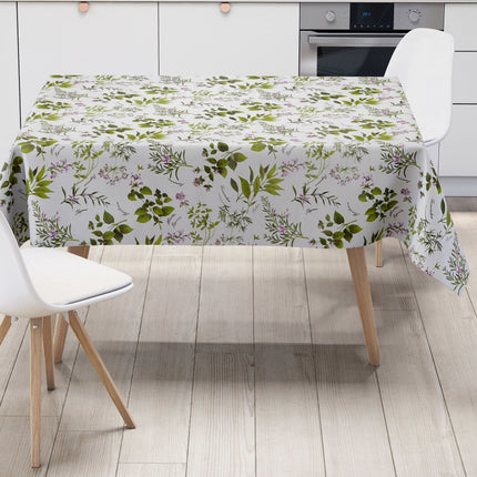 Wachstuchrolle Meterware Rollenware B8966-01 Kräuter auf creme