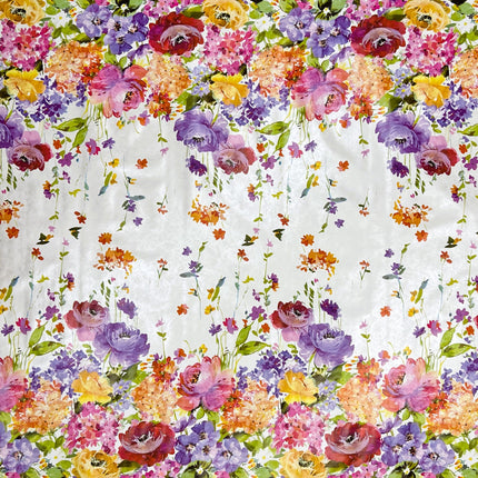 Wachstuchtischdecke abwaschbar eckig rund oval kevkus wachstuchshop24 Blumenwiese Blüten Mohn kaufen