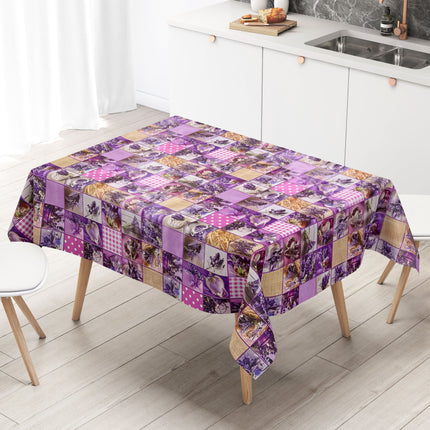 Wachstuch Rolle SONDERPOSTEN Lavendel Patchwork B9014-01 Rollenware