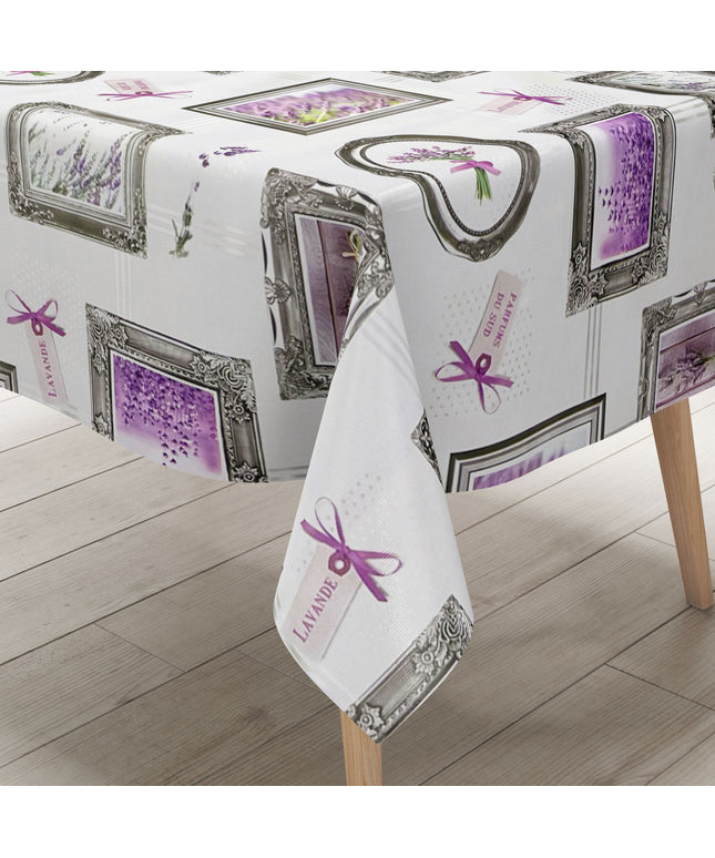 Wachstuch Tischdecke lavendel
