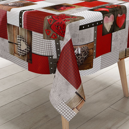 Wachstuch Rolle SONDERPOSTEN Herzen Love Patchwork B9061-01 Rollenware