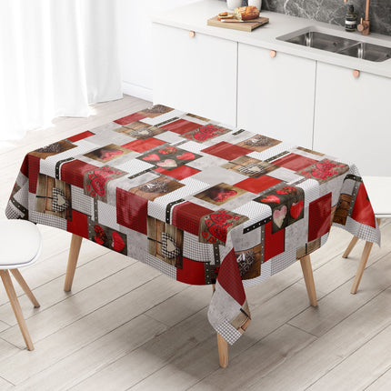 Wachstuch Rolle SONDERPOSTEN Herzen Love Patchwork B9061-01 Rollenware