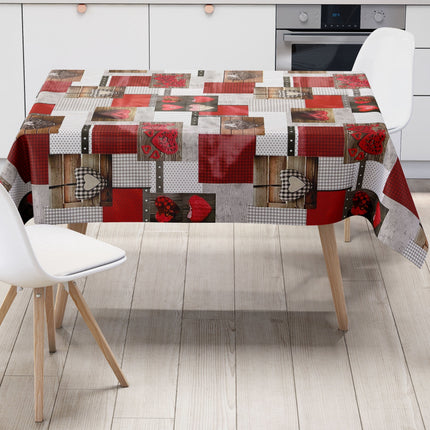 Wachstuch Rolle SONDERPOSTEN Herzen Love Patchwork B9061-01 Rollenware