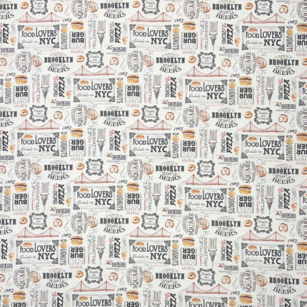 textile Tischdecken Burger Amerika Bier Bagels