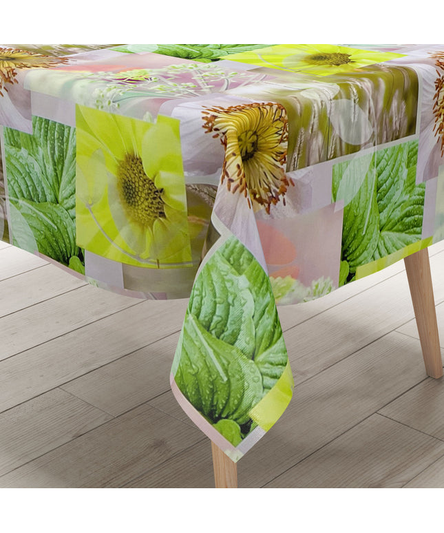 Wachstuch Tischdecke BB40 Pusteblume Blüten Patchwork eckig rund oval