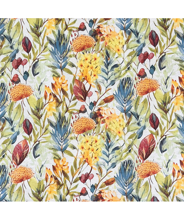 Jacquard Tischdecke bunte lätter und Blüten