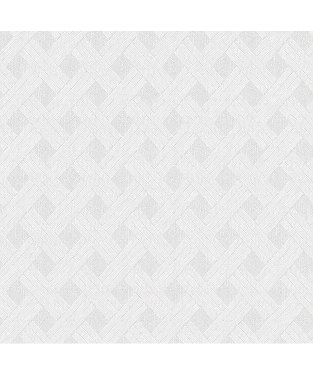 Jacquard Tischdecke aus beschichteter Baumwolle mit Fleckenschutz BENLLIURE weiß Rauten - Größe, Form und Einfassung frei wählbar