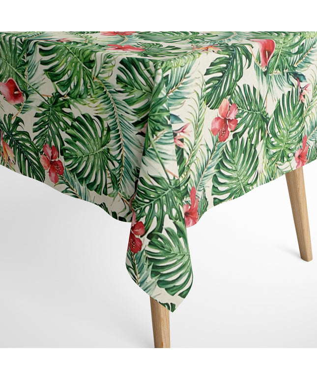textile Tischdecke Monstera Dschungel