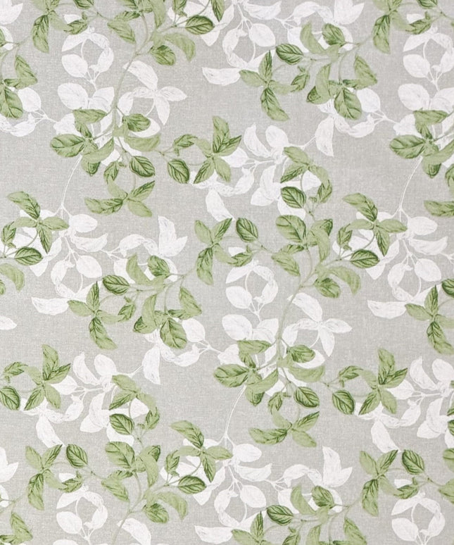 Jacquard Tischdecke aus beschichteter Baumwolle mit Fleckenschutz BLANCHE Basilikum eckig rund oval
