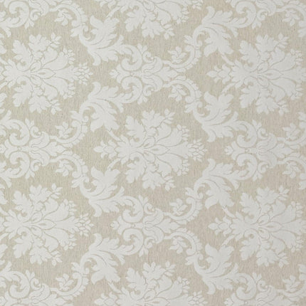 Jacquard Tischdecke aus beschichteter Baumwolle mit Fleckenschutz BURY LINO beige Ornamente eckig rund oval
