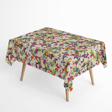 Baumwoll Tischdecke Schmetterlinge