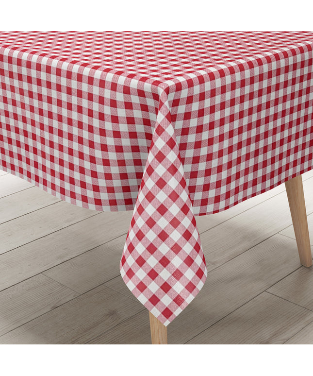 Wachstuch Tischdecke kariert rot Vichy