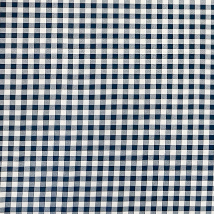Wachstuch Tischdecke kariert Vichy dunkelblau