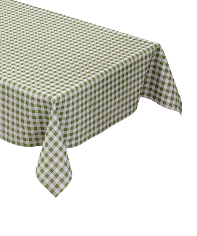 Wachstuch Tischdecke kariert grün