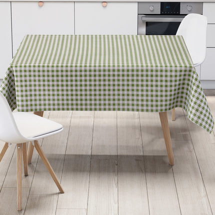 Wachstuch Tischdecke kariert grün