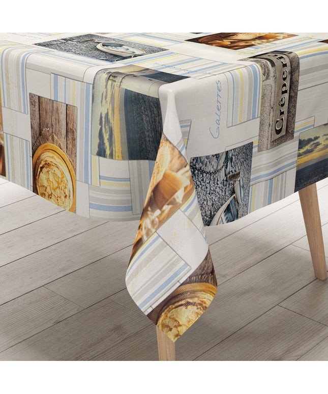 Wachstuch Tischdecke Creperie