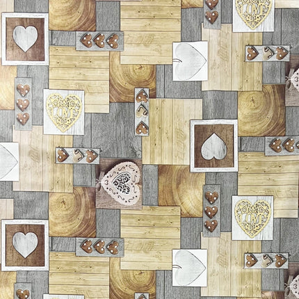 Wachstuch Tischdecke Holz