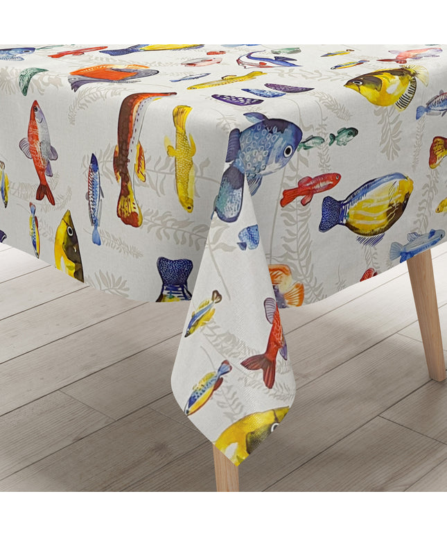Wachstuchtischdecke Fische